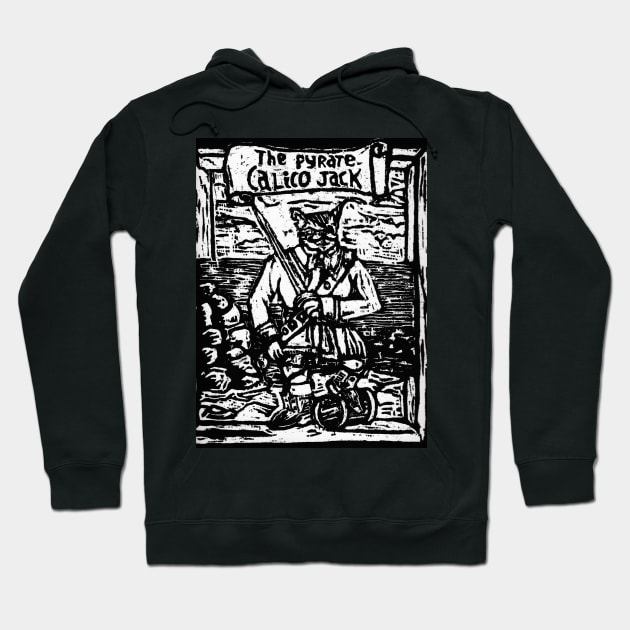 The Pyrate Callico Jack Hoodie by Hokusai's Kitten